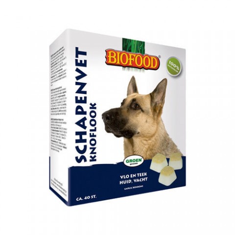 Snoep / snacks Biofood schapenvet knoflook 40st